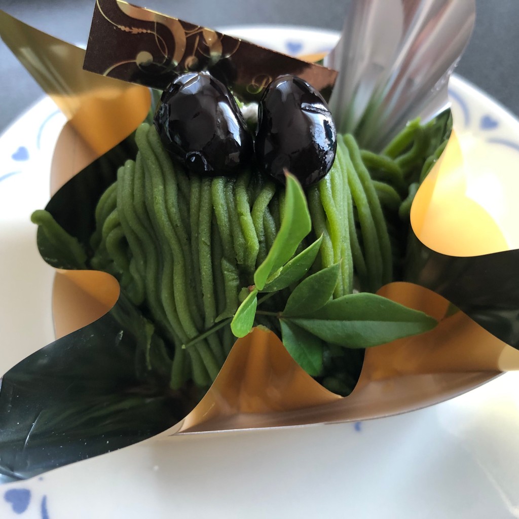 ユーザーが投稿した抹茶モンブランの写真 - 実際訪問したユーザーが直接撮影して投稿した豊場ケーキブランシールの写真