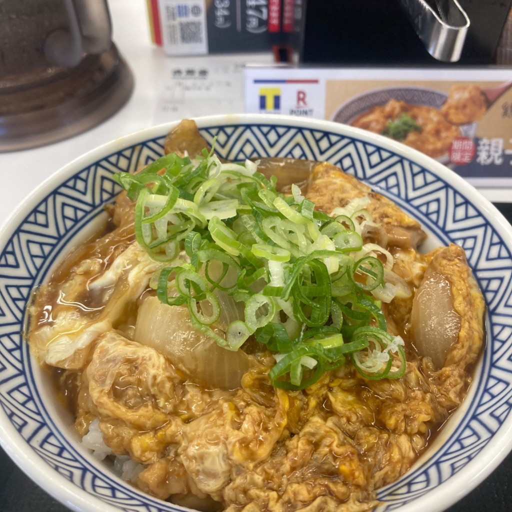 ユーザーが投稿した親子丼 並の写真 - 実際訪問したユーザーが直接撮影して投稿した西船牛丼吉野家 西船橋店の写真