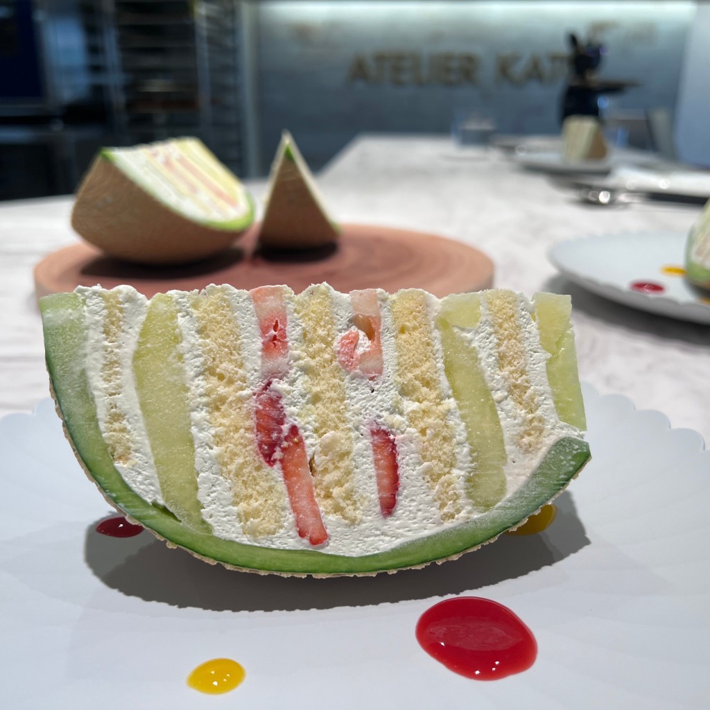 ユーザーが投稿したメロンケーキの写真 - 実際訪問したユーザーが直接撮影して投稿した本庄東ケーキATELIER KATOの写真