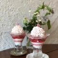 ランチ桜のパフェセット - 実際訪問したユーザーが直接撮影して投稿した半原カフェCafe hitoashiの写真のメニュー情報