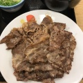 牛焼肉、野菜、豚汁 - 実際訪問したユーザーが直接撮影して投稿した松木牛丼松屋 多摩ニュータウン店の写真のメニュー情報