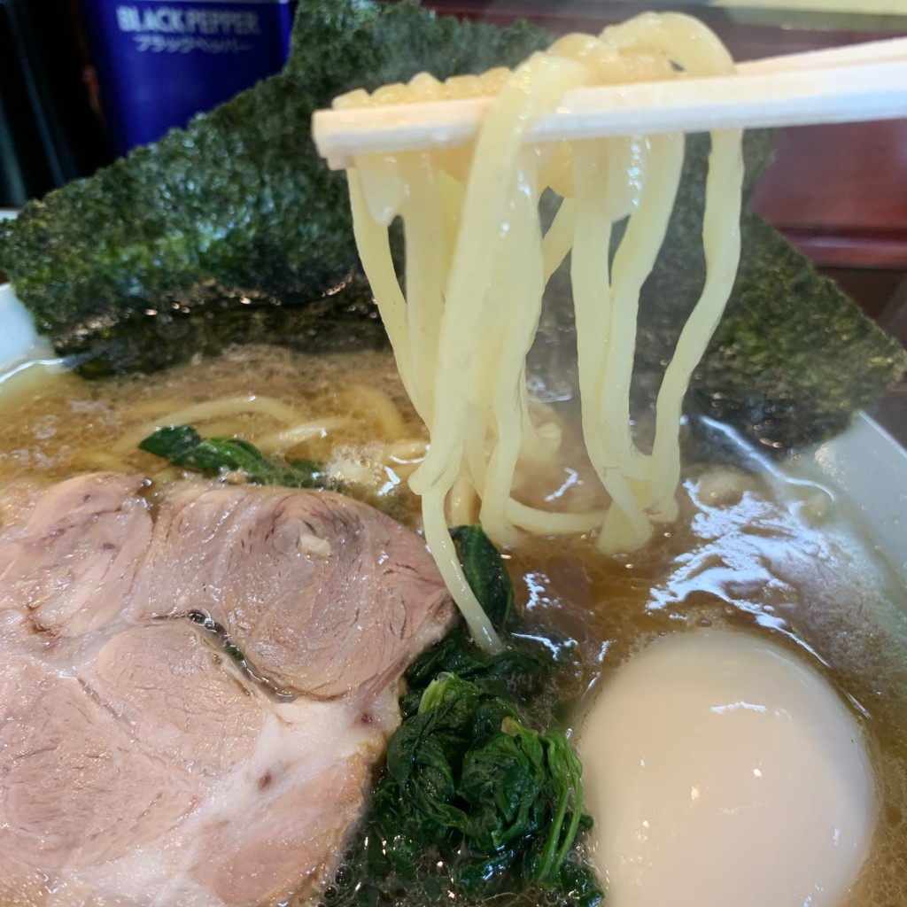 ユーザーが投稿したラーメン 味玉トッピングの写真 - 実際訪問したユーザーが直接撮影して投稿した接骨木ラーメン / つけ麺元喜家 那須塩原店の写真