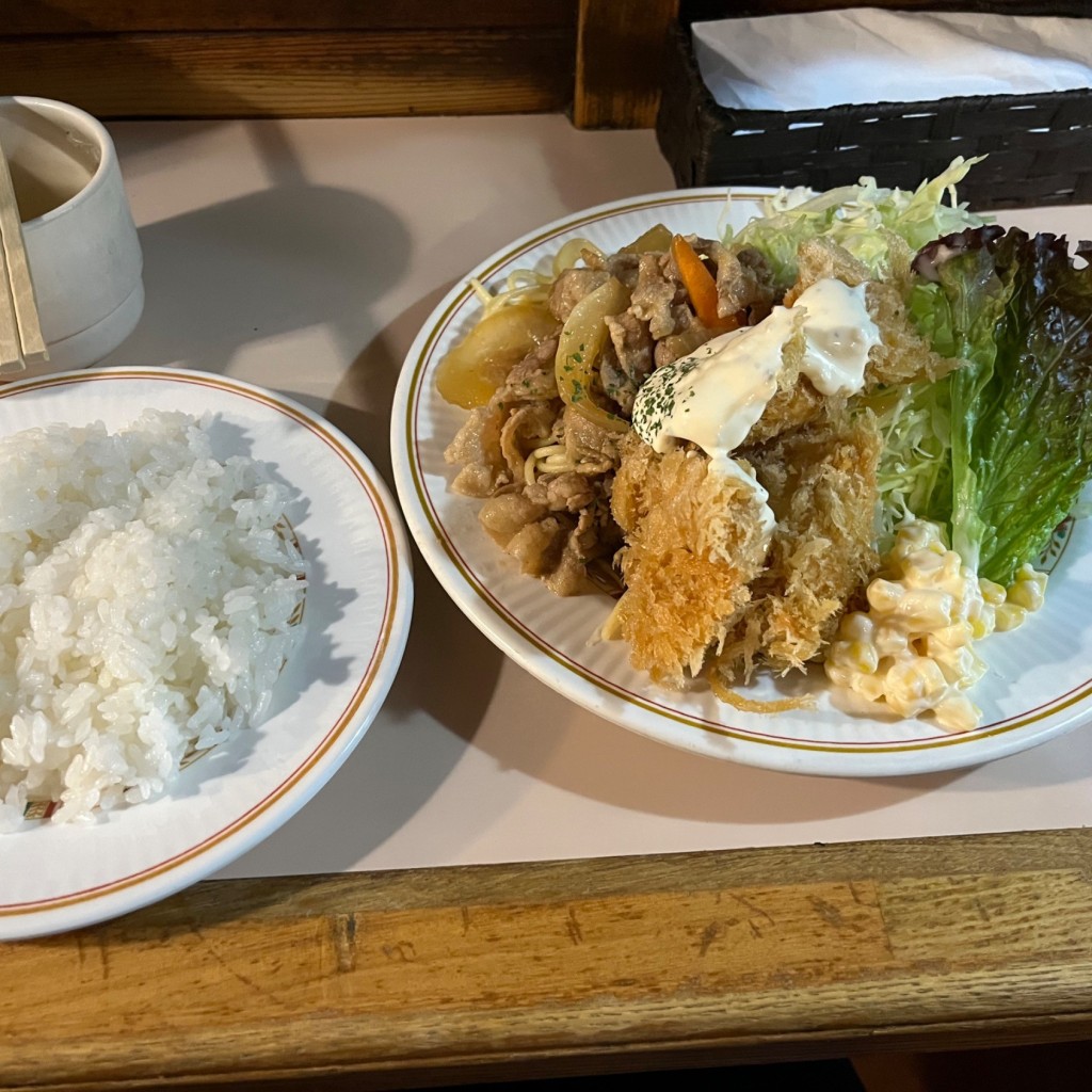 ユーザーが投稿した日替わり定食の写真 - 実際訪問したユーザーが直接撮影して投稿した神田駿河台洋食キッチン・カロリーの写真