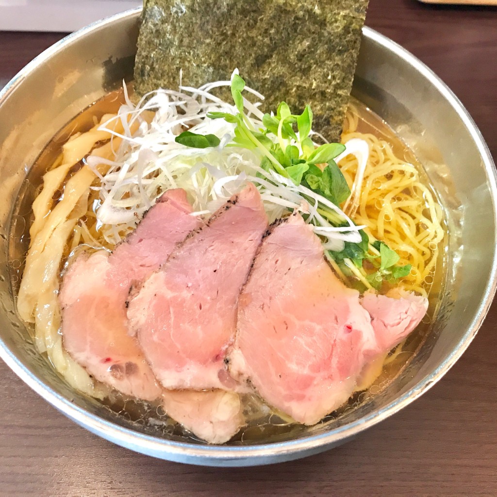 ユーザーが投稿した冷製煮干しラーメンの写真 - 実際訪問したユーザーが直接撮影して投稿した一之宮ラーメン専門店ブリキの木こりの写真