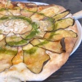米ナスのピザ - 実際訪問したユーザーが直接撮影して投稿した駒込イタリアンTrattoria La Padellaの写真のメニュー情報
