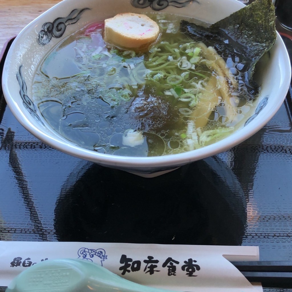 ユーザーが投稿した塩ラーメンの写真 - 実際訪問したユーザーが直接撮影して投稿した本町魚介 / 海鮮料理知床食堂の写真