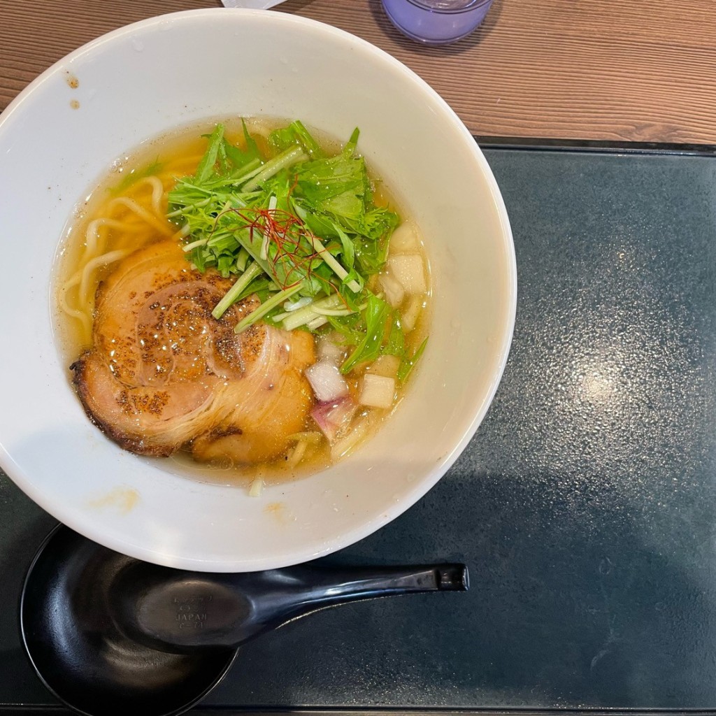ユーザーが投稿したまぐろ節中華そばの写真 - 実際訪問したユーザーが直接撮影して投稿した上新庄ラーメン専門店麺屋 マルヨシの写真