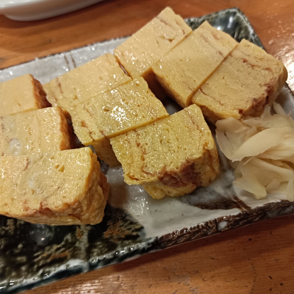 ユーザーが投稿した甘い卵焼きの写真 - 実際訪問したユーザーが直接撮影して投稿した弁天町和食 / 日本料理すし房まんまるの写真