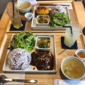 ハンバーグプレート - 実際訪問したユーザーが直接撮影して投稿した巽町肉料理HIBIKI SHOKUDOの写真のメニュー情報