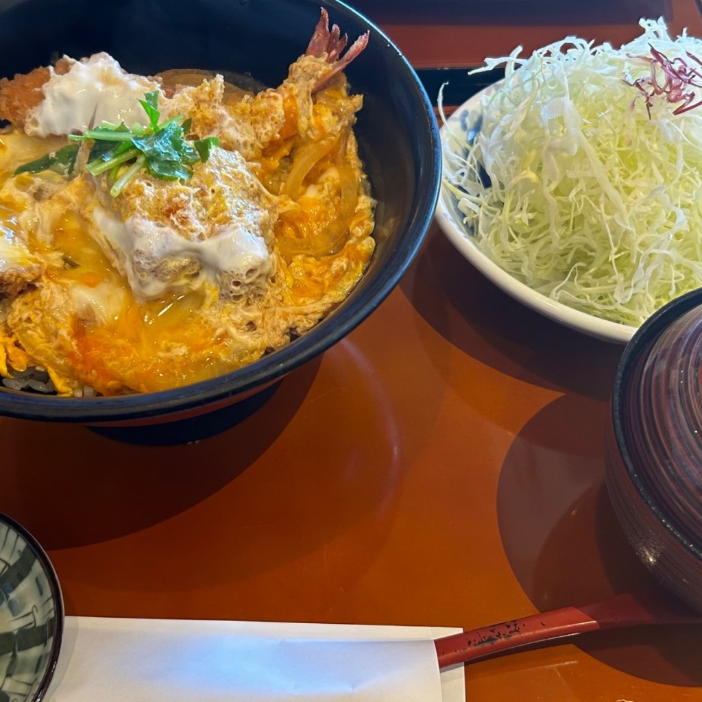 ユーザーが投稿した海老 ヒレカツ丼 標の写真 - 実際訪問したユーザーが直接撮影して投稿した高須町とんかつとんかつ豚料理 ぽるしぇ 本店の写真