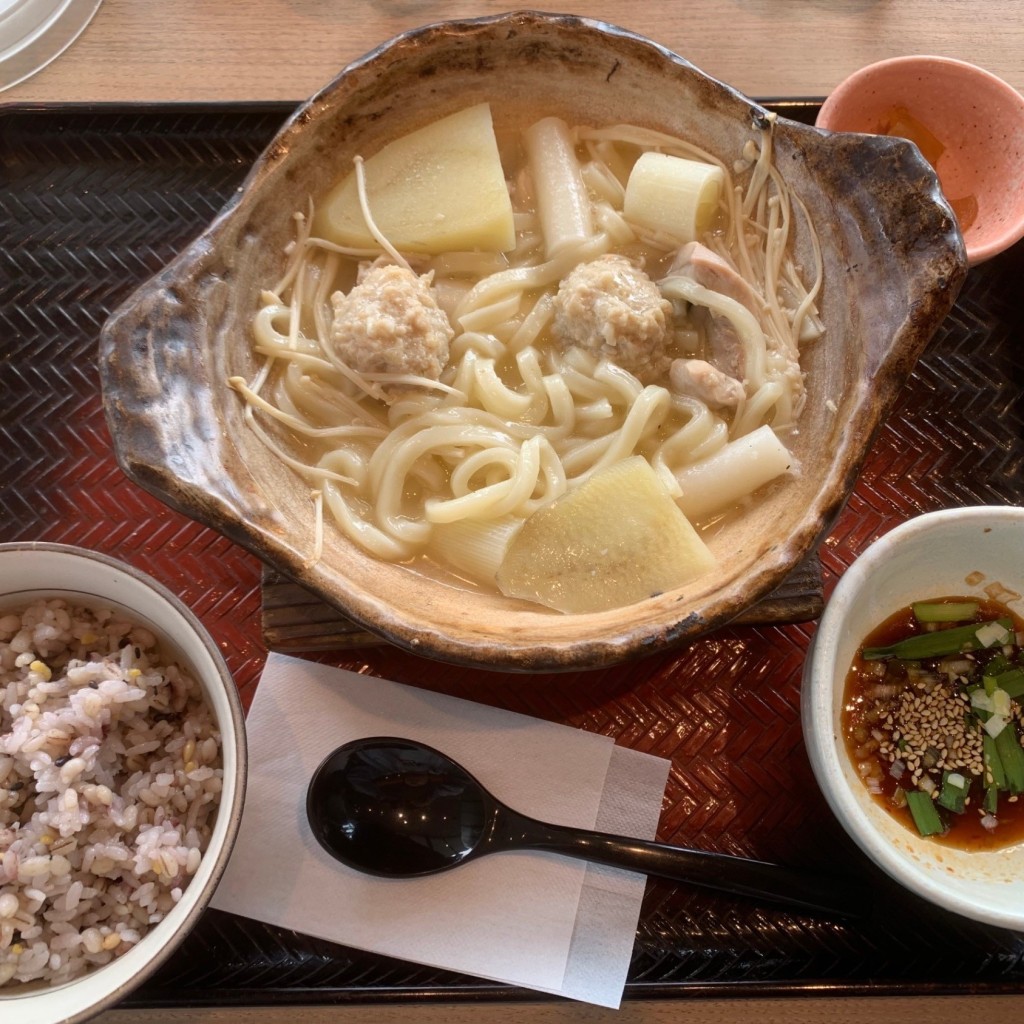 ユーザーが投稿した[定食]塩麹白湯のタッカンマリ風土鍋の写真 - 実際訪問したユーザーが直接撮影して投稿した木曽川町外割田定食屋大戸屋 一宮木曽川店の写真