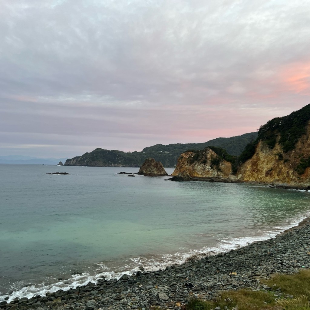 実際訪問したユーザーが直接撮影して投稿した宇久須海水浴場 / 海浜黄金崎海水浴場(根合海水浴場)の写真