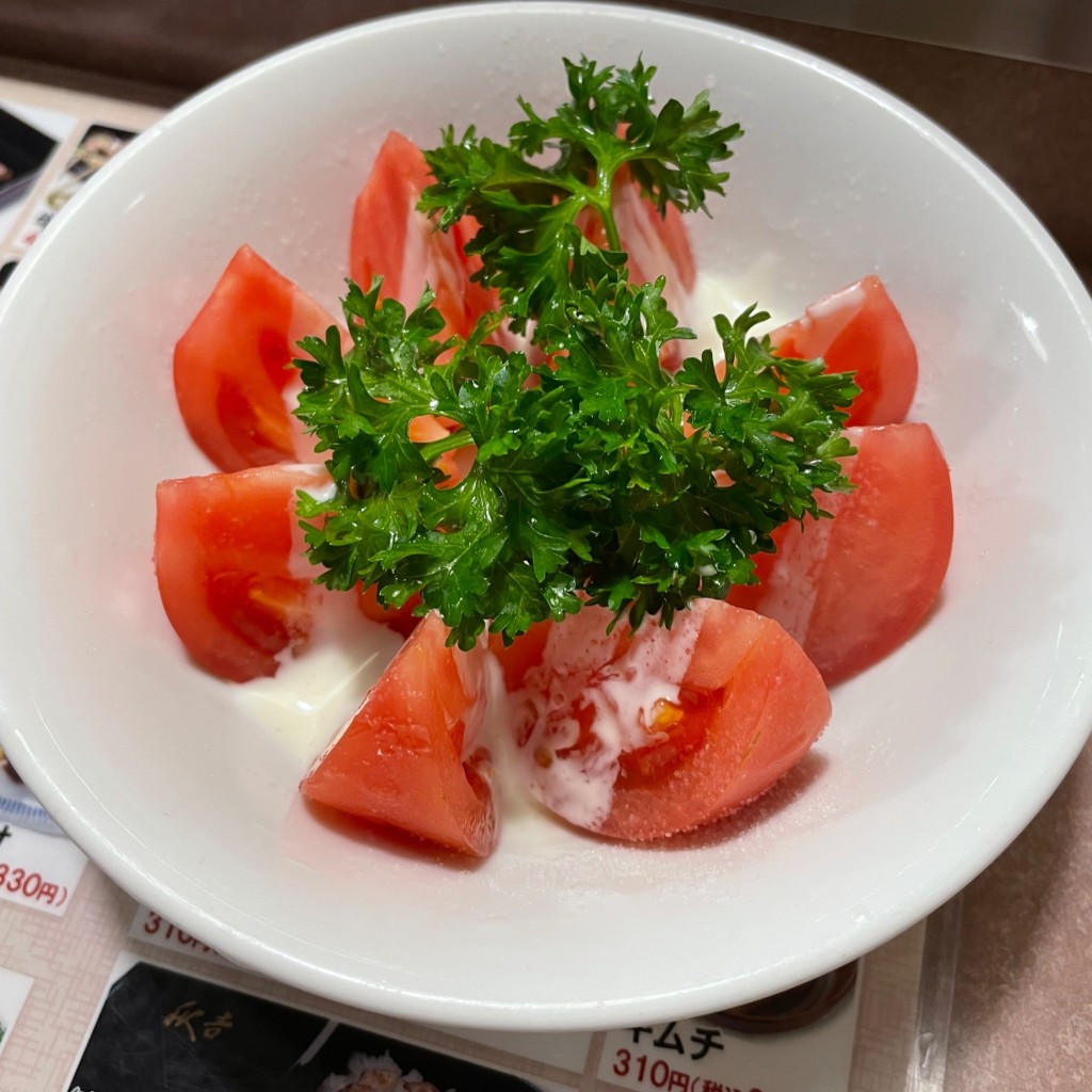 ユーザーが投稿したトマトの写真 - 実際訪問したユーザーが直接撮影して投稿した浜焼鳥秋吉 東舞鶴店の写真