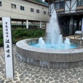 実際訪問したユーザーが直接撮影して投稿した宇奈月温泉温泉温泉噴水の写真