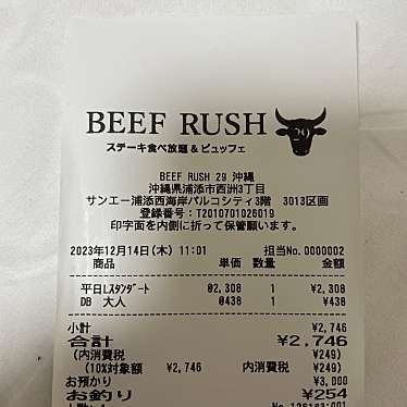 ビーフラッシュ29 パルコシティ店のundefinedに実際訪問訪問したユーザーunknownさんが新しく投稿した新着口コミの写真