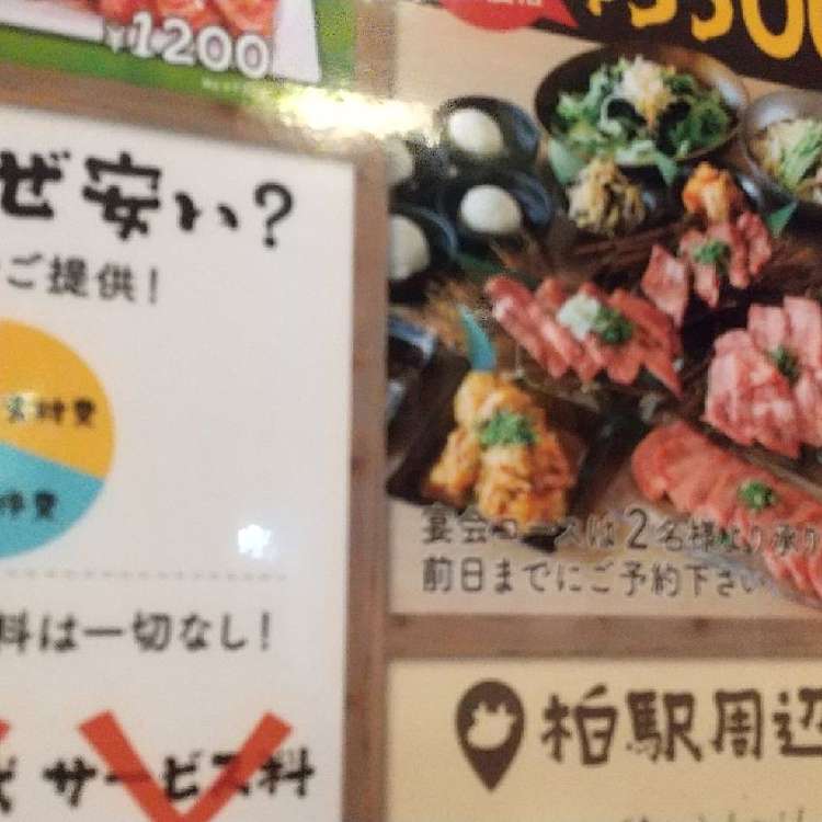 メニュー：焼肉酒場ともさんかく 柏西口店/ヤキニクサカバトモサンカク