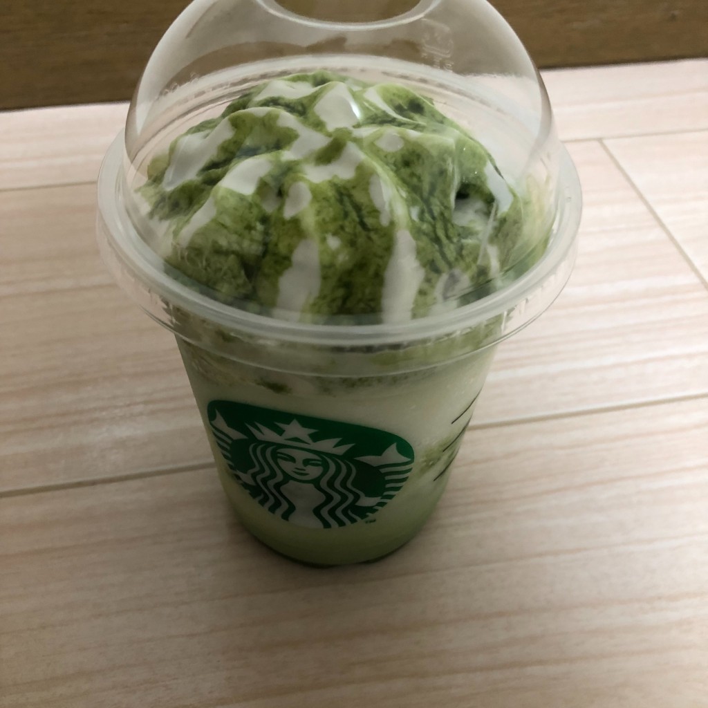 ユーザーが投稿した抹茶ホリイトチョコレートフラペチーノの写真 - 実際訪問したユーザーが直接撮影して投稿した甲子園高潮町カフェスターバックスコーヒー 阪神甲子園駅前店の写真