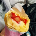 いちご生クリーム - 実際訪問したユーザーが直接撮影して投稿した山上町カフェCafe crepier conoの写真のメニュー情報