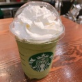 抹茶クリームフラペチーノ - 実際訪問したユーザーが直接撮影して投稿した下早通柳田カフェスターバックスコーヒー イオンモール新潟南店の写真のメニュー情報