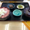 ネギトロ丼 - 実際訪問したユーザーが直接撮影して投稿した阿字ケ浦町定食屋旅館ごとうの写真のメニュー情報