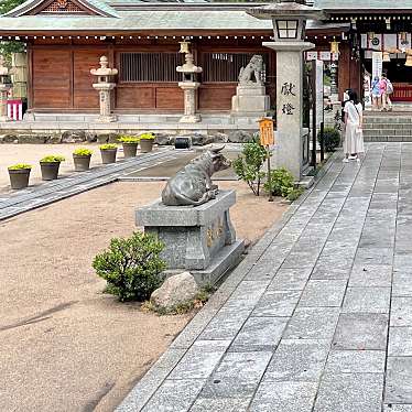 実際訪問したユーザーが直接撮影して投稿した上川端町地域名所櫛田神社 御神牛の写真