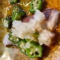 タコのオロシポ 酢おくらのせ - 実際訪問したユーザーが直接撮影して投稿した稲葉寿司や台ずし 河内花園町の写真のメニュー情報