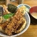 天丼1+ 穴子天トッピング - 実際訪問したユーザーが直接撮影して投稿した日本橋蛎殻町天ぷら天ぷら てん作の写真のメニュー情報