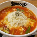 トマトラーメン+チーズトッピング - 実際訪問したユーザーが直接撮影して投稿した春日ラーメン / つけ麺the SNOOUP 春日店の写真のメニュー情報