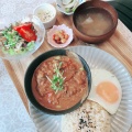 野菜とひき肉のカレーライス - 実際訪問したユーザーが直接撮影して投稿した豊崎カフェハローナチュラルジュースカフェ 豊崎店の写真のメニュー情報