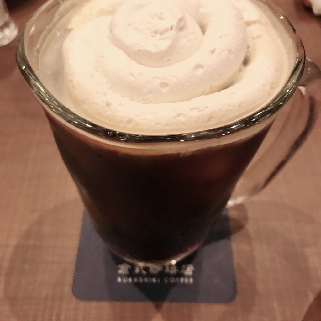 ユーザーが投稿したウインナーコーヒーの写真 - 実際訪問したユーザーが直接撮影して投稿した本通カフェ倉式珈琲店 広島本通店の写真