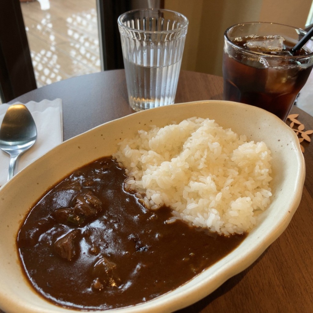 ユーザーが投稿したカレーライスの写真 - 実際訪問したユーザーが直接撮影して投稿した緑ヶ丘カフェmogu cafeの写真