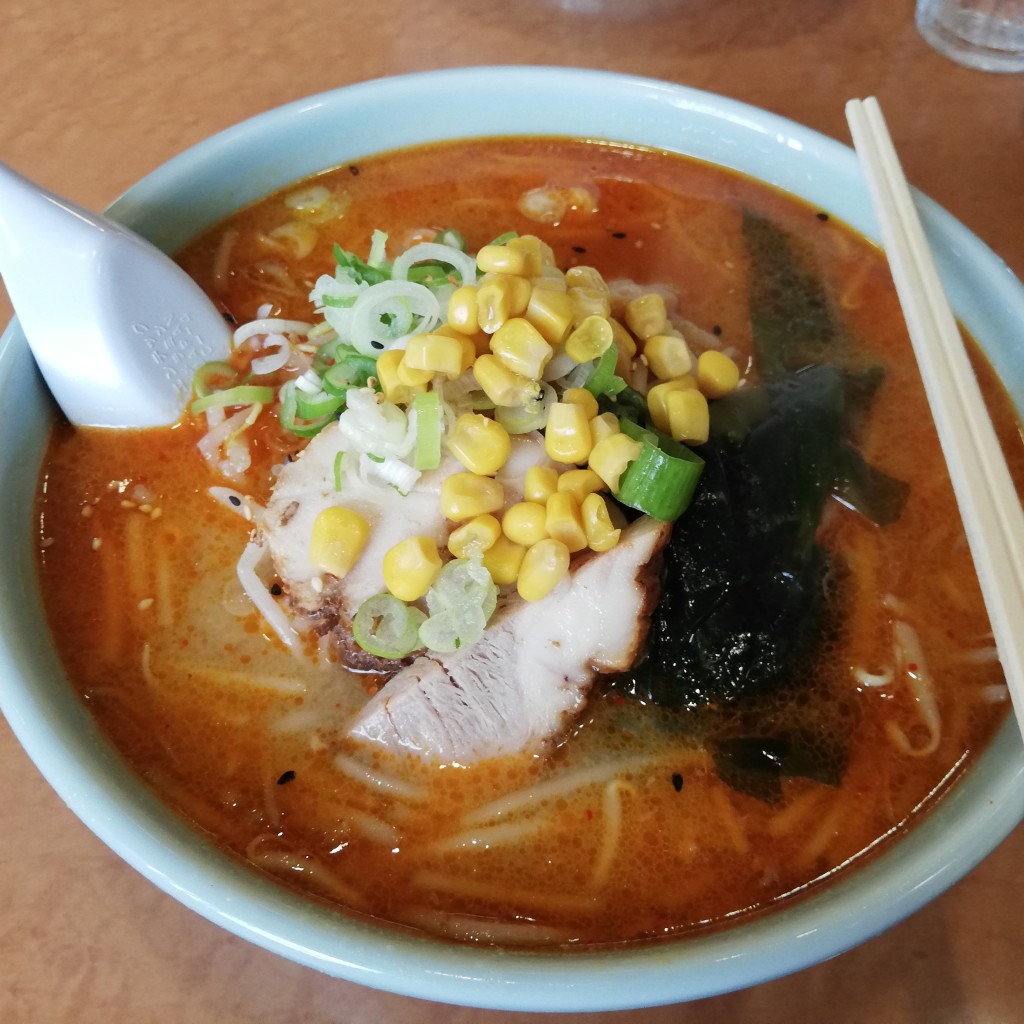 ユーザーが投稿した雷ラーメン 中辛の写真 - 実際訪問したユーザーが直接撮影して投稿した堤町ラーメン / つけ麺万来の写真