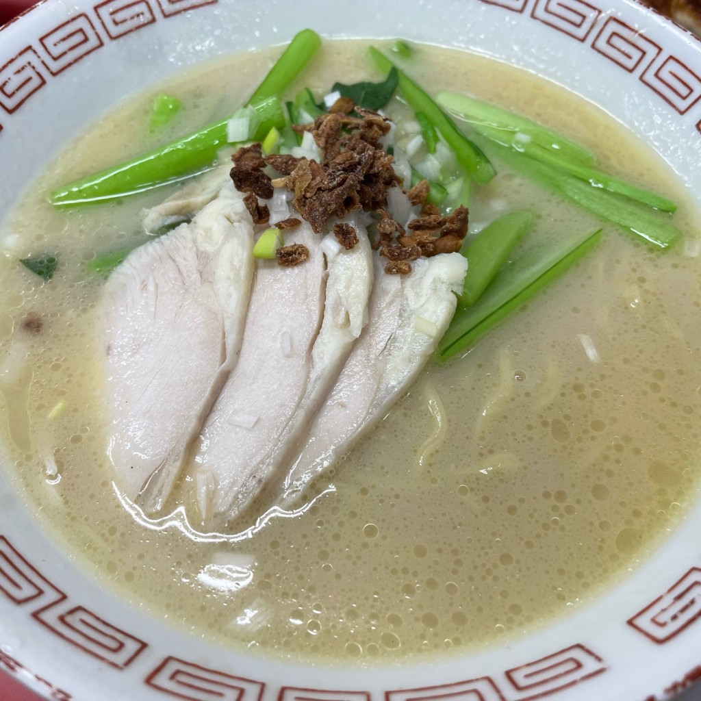 ユーザーが投稿した鶏白湯ラーメンの写真 - 実際訪問したユーザーが直接撮影して投稿した尾山台餃子大阪王将尾山台店の写真