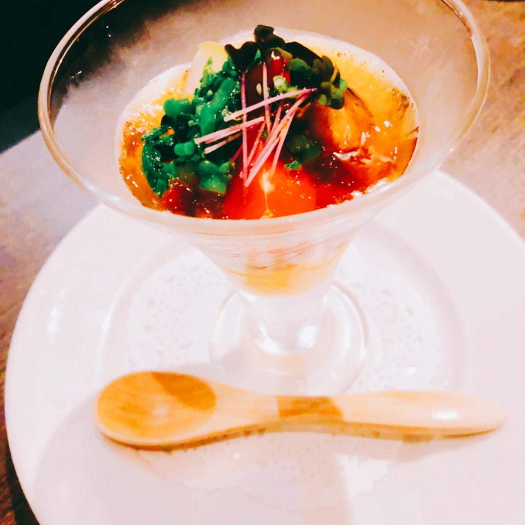 ユーザーが投稿した農園野菜のパフェ仕立ての写真 - 実際訪問したユーザーが直接撮影して投稿した松濤各国料理Arossa shibuyaの写真