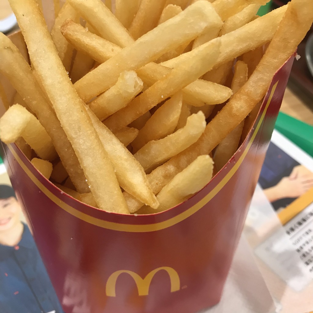 ユーザーが投稿したマックフライポテトの写真 - 実際訪問したユーザーが直接撮影して投稿した美女木東ファーストフードマクドナルド イオンモール北戸田店の写真