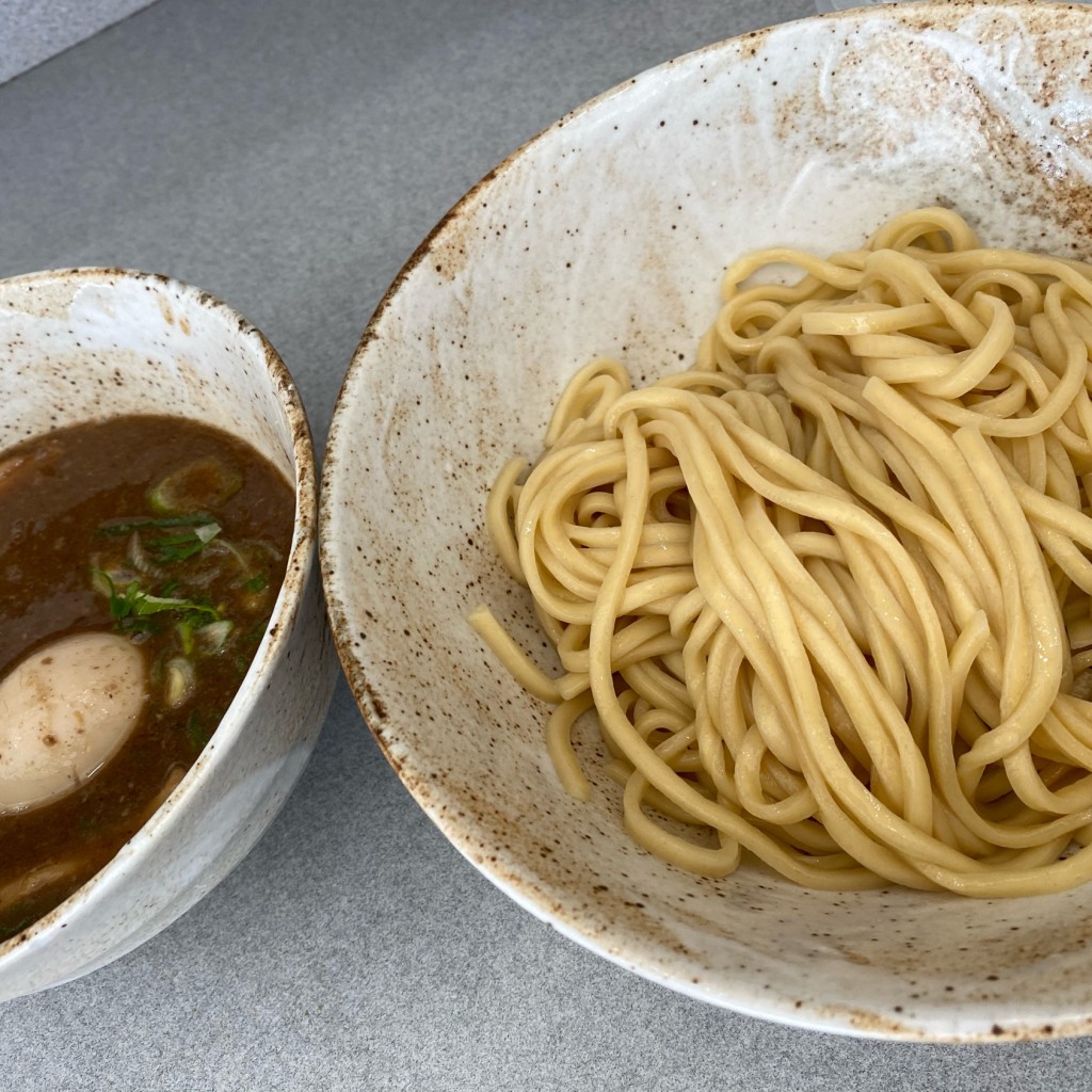 ユーザーが投稿した味玉つけ麺の写真 - 実際訪問したユーザーが直接撮影して投稿した大門町ラーメン / つけ麺麺屋白頭鷲の写真