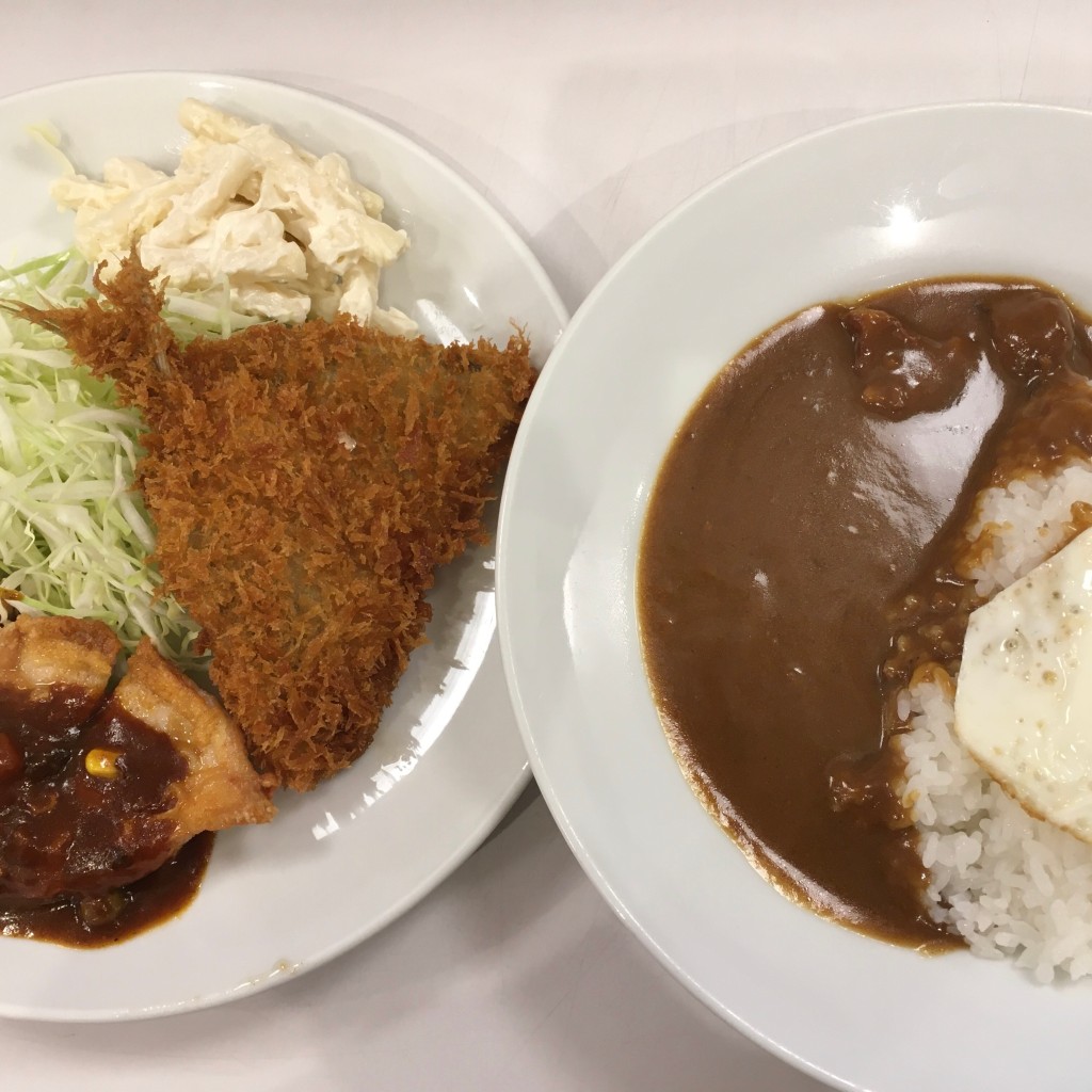 ユーザーが投稿したセットカレーの写真 - 実際訪問したユーザーが直接撮影して投稿した下落合洋食キッチンニュー早苗の写真