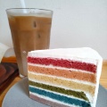 Rainbow cake - 実際訪問したユーザーが直接撮影して投稿した西浅草カフェ松竹圓カフェの写真のメニュー情報