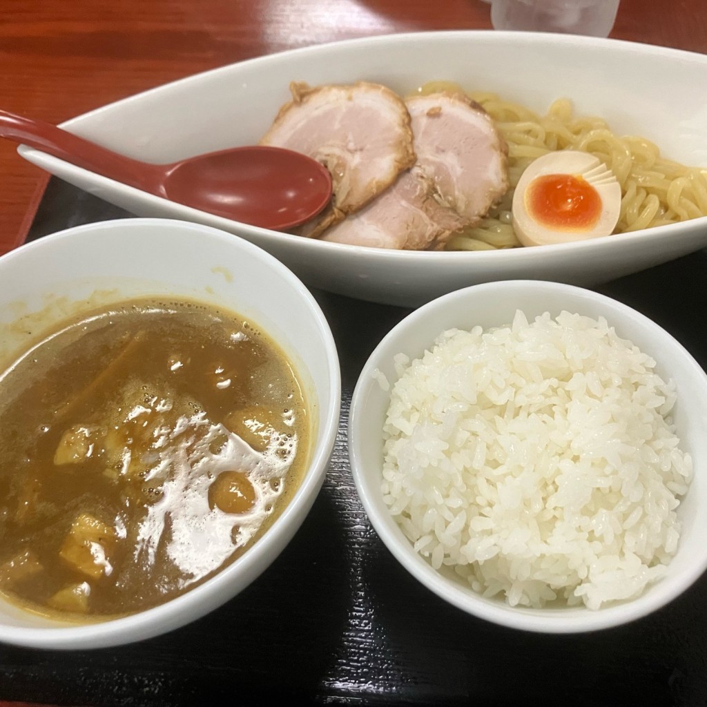 ユーザーが投稿したカレーつけ麺の写真 - 実際訪問したユーザーが直接撮影して投稿した竹鼻町錦町ラーメン / つけ麺めん翔の写真