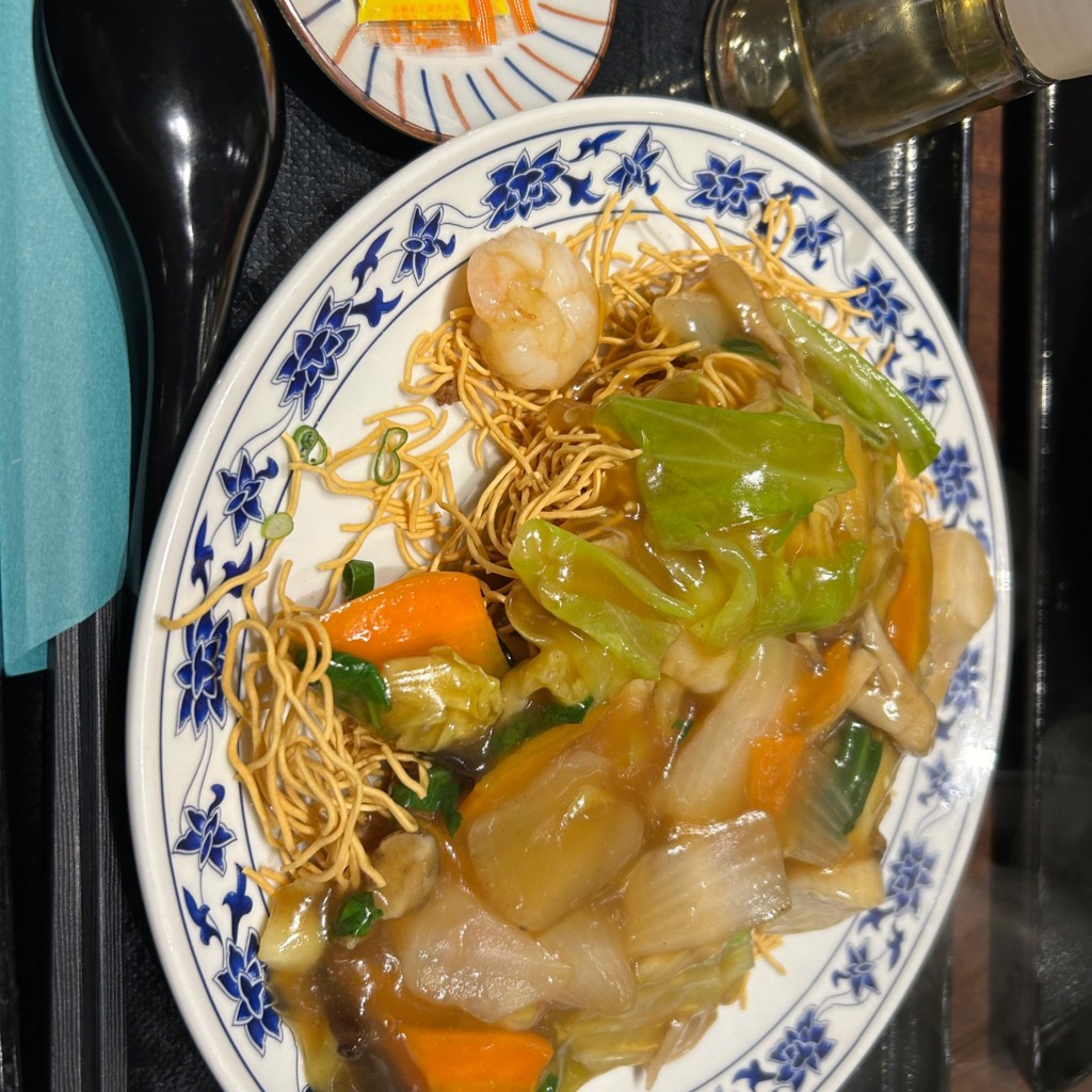 ユーザーが投稿した海鮮炒麺の写真 - 実際訪問したユーザーが直接撮影して投稿した日本橋室町四川料理重慶厨房の写真