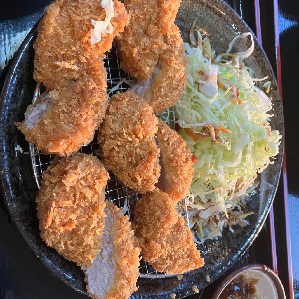 ユーザーが投稿したヒレかつ定食の写真 - 実際訪問したユーザーが直接撮影して投稿した宇賀浦町定食屋とんかつかつきちの写真