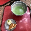 抹茶と苔まんじゅう+唐饅 - 実際訪問したユーザーが直接撮影して投稿した宇和町信里カフェ苔筵の写真のメニュー情報