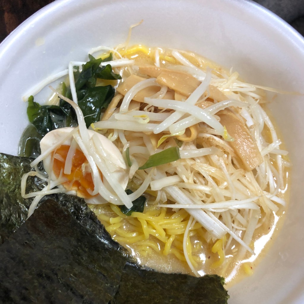 ユーザーが投稿したねぎラーメンの写真 - 実際訪問したユーザーが直接撮影して投稿した豊平七条定食屋ホルモンラーメン ファミリー食堂の写真