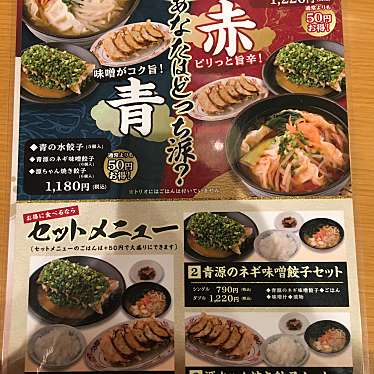 xa190さんが投稿した川向町餃子のお店味噌と餃子の店 青源 パセオ店/ミソトギョウザノミセ アオゲン パセオテンの写真