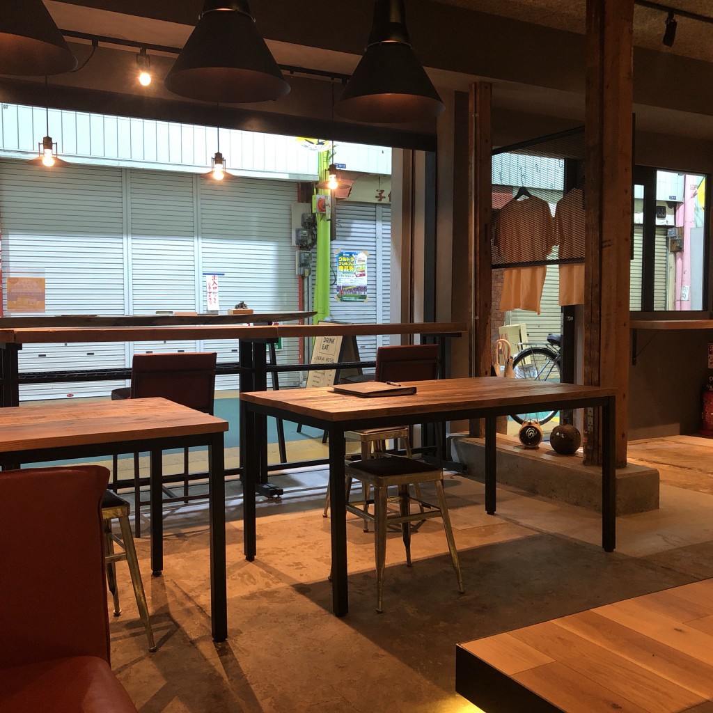 aryncoさんが投稿した足代カフェのお店Cafe&Bar by SEKAI HOTEL Fuse/カフェアンドバー  バイ セカイ ホテル ヒューズの写真