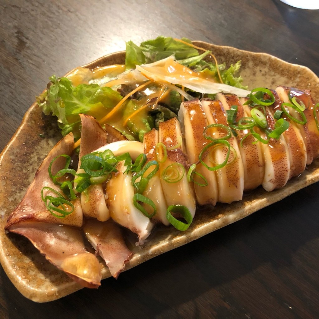 ユーザーが投稿したイカの姿焼きの写真 - 実際訪問したユーザーが直接撮影して投稿した西大寺国見町洋食ミュンヘン Restaurantの写真