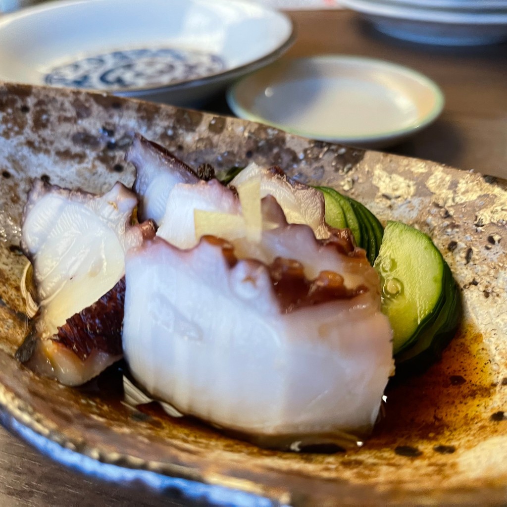 ユーザーが投稿した地ダコの酢の物の写真 - 実際訪問したユーザーが直接撮影して投稿した三河安城本町居酒屋魚菜食しゃもじやの写真