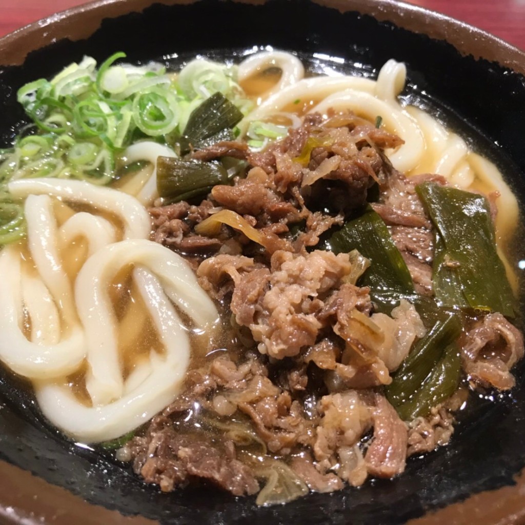 ユーザーが投稿した肉うどんの写真 - 実際訪問したユーザーが直接撮影して投稿した豊浜うどん釜揚げ 牧のうどん マリナタウン店の写真