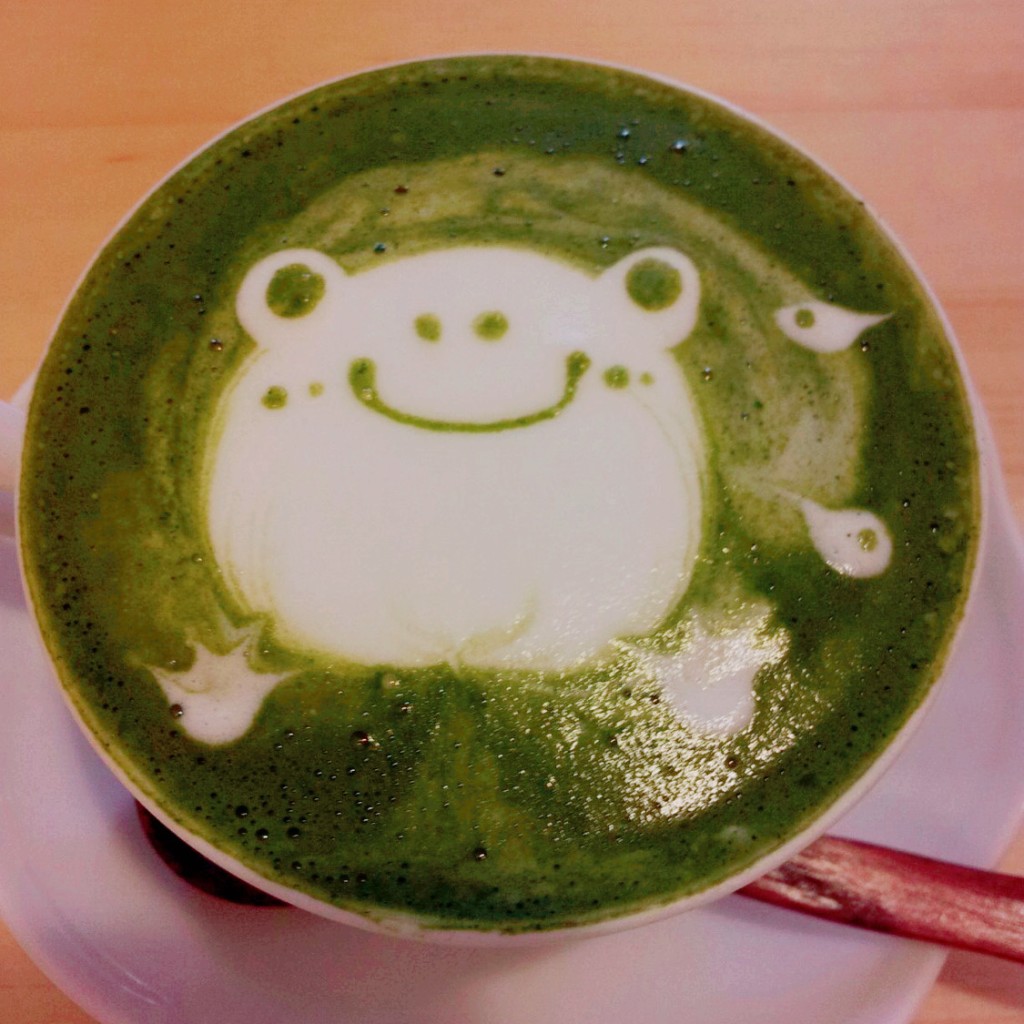 ユーザーが投稿した抹茶ラテの写真 - 実際訪問したユーザーが直接撮影して投稿した栗原西カフェLatte heart cafeの写真