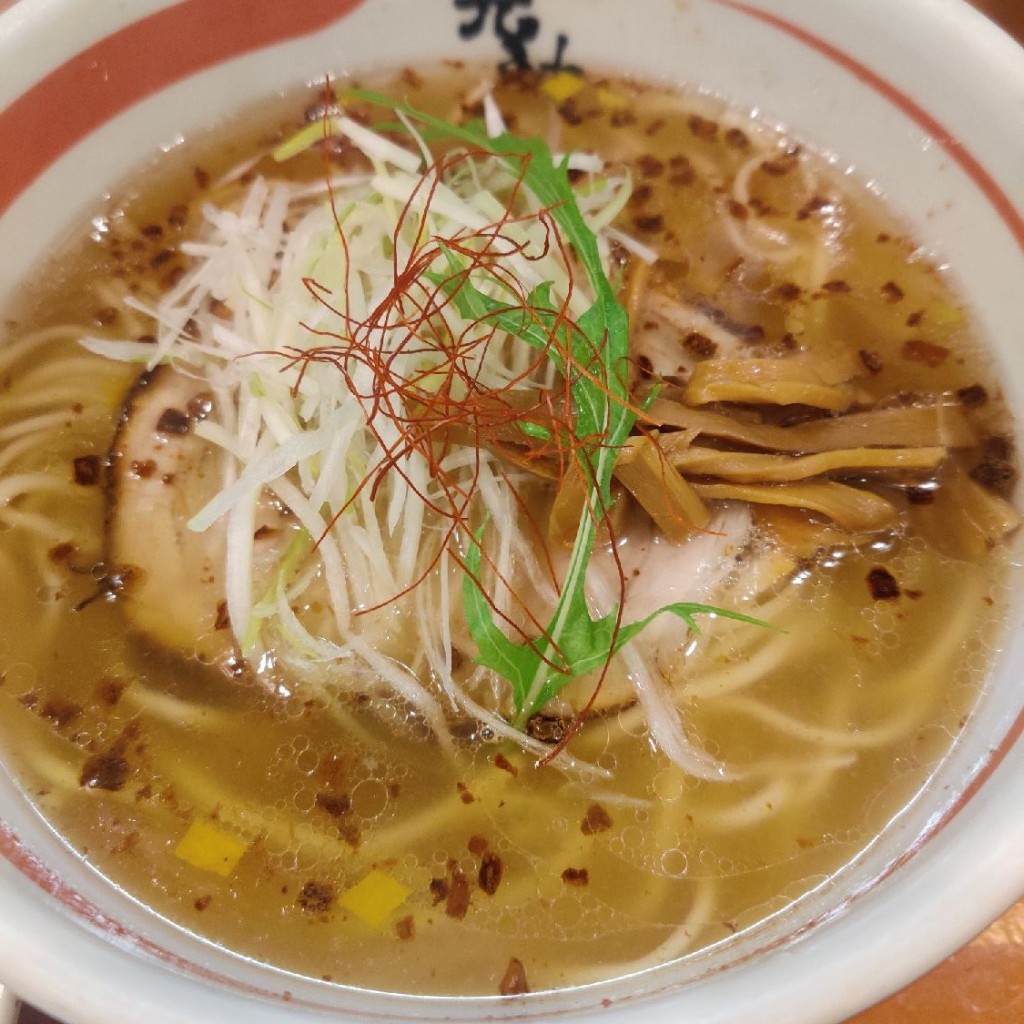 ユーザーが投稿した天然塩ラーメンの写真 - 実際訪問したユーザーが直接撮影して投稿した甲田ラーメン専門店富田林 塩元帥の写真